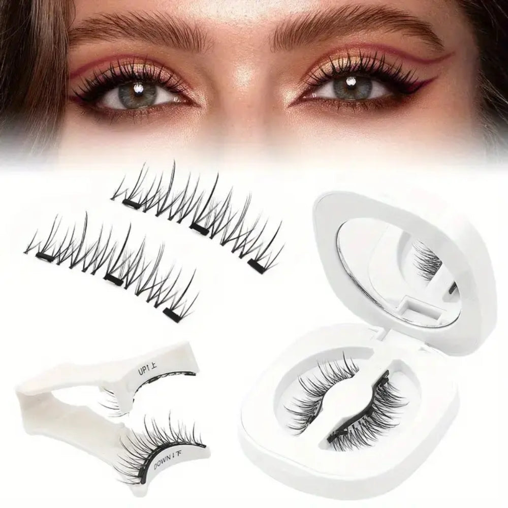 Reusable Natural Look 3D Lashes Soft Magnetic Eyelashes
